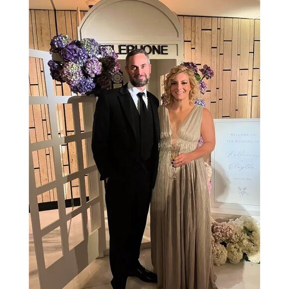 Jonathan Simkhai Gold Lamé Plissé Maxi Gown – Size XS - Picture 6 of 16